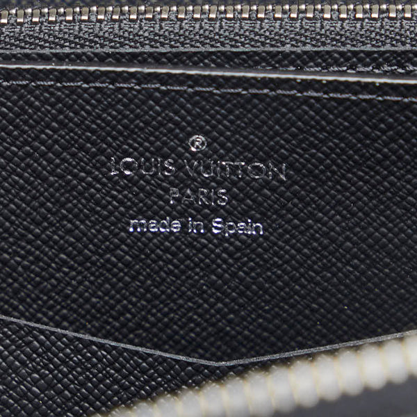 ルイ ヴィトン モノグラム エクリプス ジッピー XL 長財布 M61698 ブラック PVC レザー レディース LOUIS VUITTON 【中古】