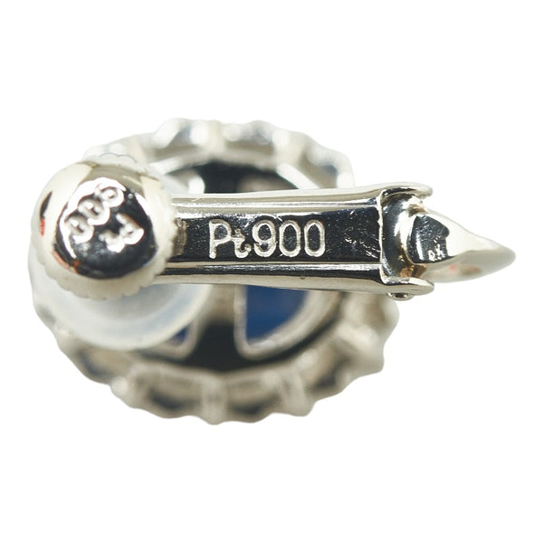 Pt900 プラチナ サファイア2.26ct ダイヤ0.30ct イヤリング レディース 【中古】