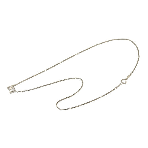 Pt900 プラチナ Pt850 プラチナ ダイヤ1.01ct ネックレス レディース 【中古】