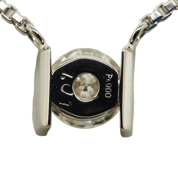 Pt900 プラチナ Pt850 プラチナ ダイヤ1.01ct ネックレス レディース 【中古】