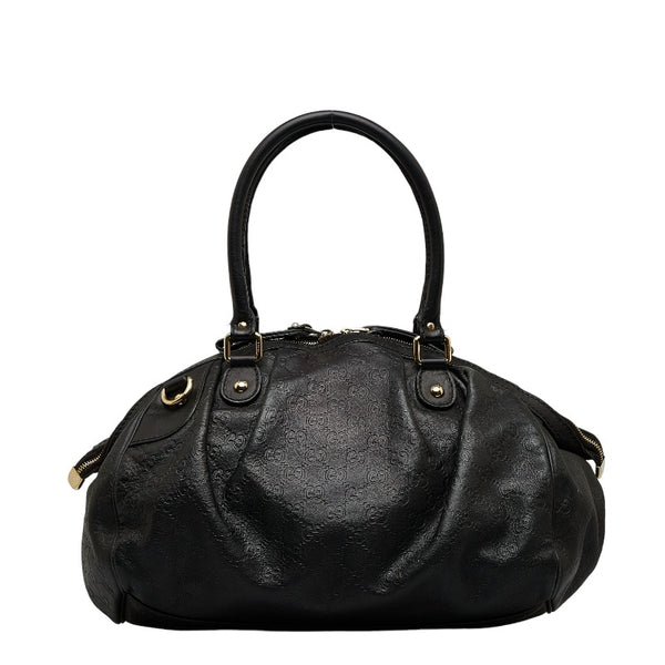 グッチ グッチシマ スーキー ハンドバッグ ショルダーバッグ 2WAY 223974 ブラック レザー レディース GUCCI 【中古】