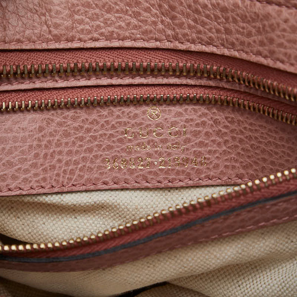 グッチ スウィング ハンドバッグ ショルダーバッグ 2WAY 368827 ピンク レザー レディース GUCCI 【中古】