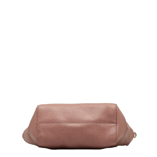 グッチ スウィング ハンドバッグ ショルダーバッグ 2WAY 368827 ピンク レザー レディース GUCCI 【中古】