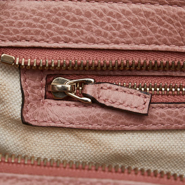 グッチ スウィング ハンドバッグ ショルダーバッグ 2WAY 368827 ピンク レザー レディース GUCCI 【中古】