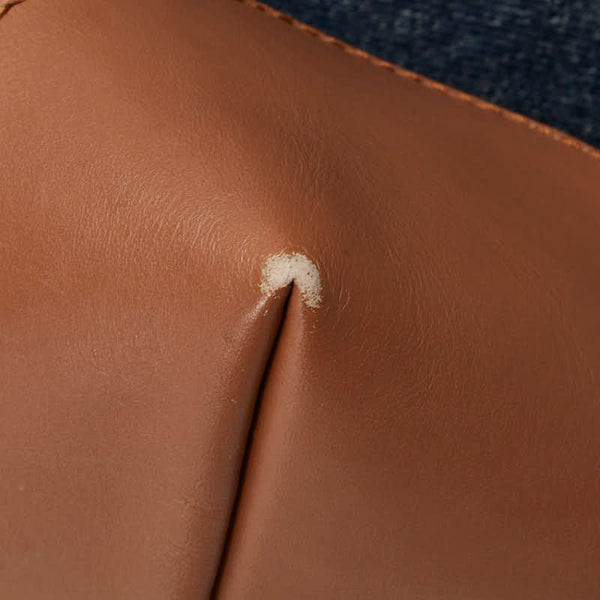 グッチ クラフトデニムトート ロゴ ハンドバッグ ショルダーバッグ 348715 インディゴブルー ブラウン キャンバス レザー レディース GUCCI 【中古】