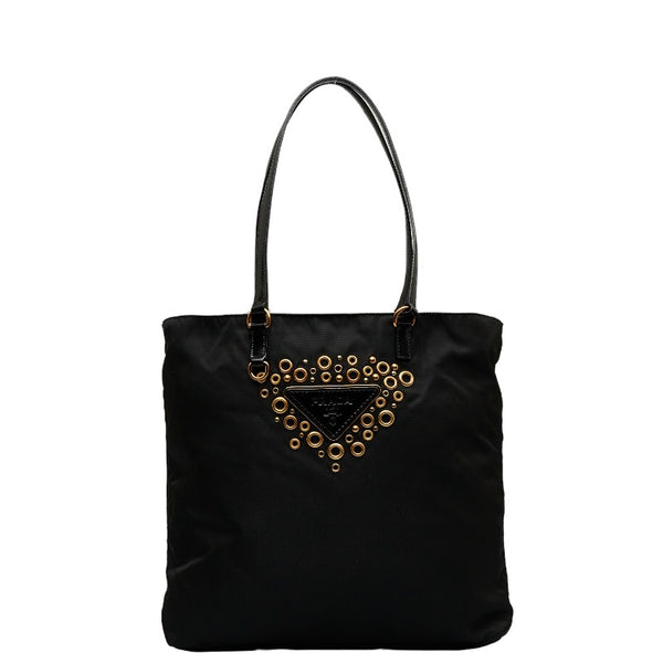 プラダ トートバッグ ブラック ナイロン レディース PRADA 【中古】