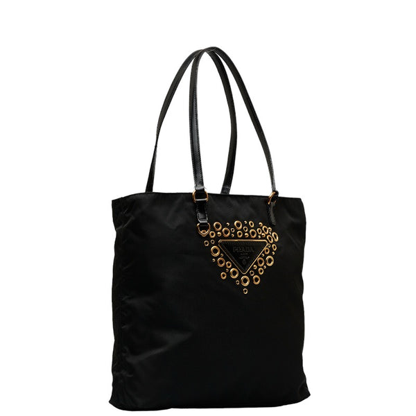 プラダ トートバッグ ブラック ナイロン レディース PRADA 【中古】