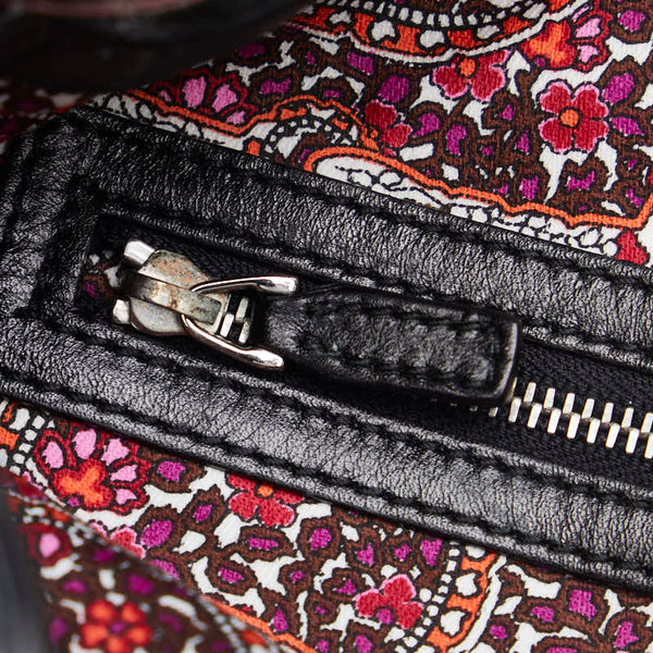 グッチ インディ バンブー タッセル ハンドバッグ ショルダーバッグ 2WAY 177139 ブラック レザー レディース GUCCI 【中古】