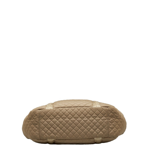 バーバリー ノバチェック キルティング トートバッグ マザーズバッグ ベージュ マルチカラー ナイロン レディース BURBERRY 【中古】