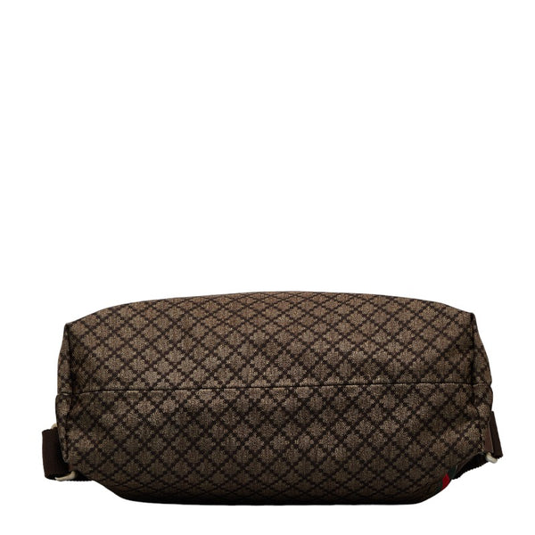 グッチ ディアマンテ シェリーライン 斜め掛け ショルダーバッグ  270410 ブラウン ナイロン レディース GUCCI 【中古】