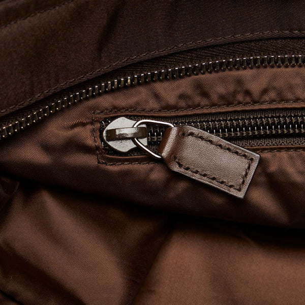 グッチ ディアマンテ シェリーライン 斜め掛け ショルダーバッグ  270410 ブラウン ナイロン レディース GUCCI 【中古】