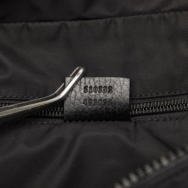 グッチ GGナイロン トートバッグ ショルダーバッグ 2WAY 510332 ブラック ナイロン レザー レディース GUCCI 【中古】