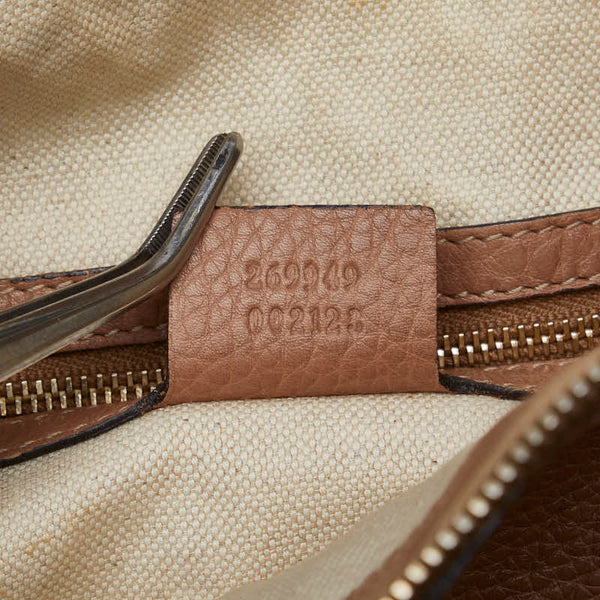 グッチ バンブー ベラ ショルダーバッグ 269949 ベージュ レザー レディース GUCCI 【中古】