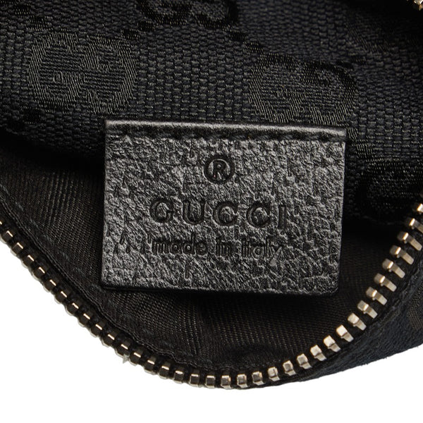 グッチ GGキャンバス ウエストバッグ ボディバッグ 28566 ブラック キャンバス レザー レディース GUCCI 【中古】