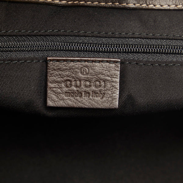 グッチ アビー ハンドバッグ ショルダーバッグ 189835 ブラウン レザー レディース GUCCI 【中古】