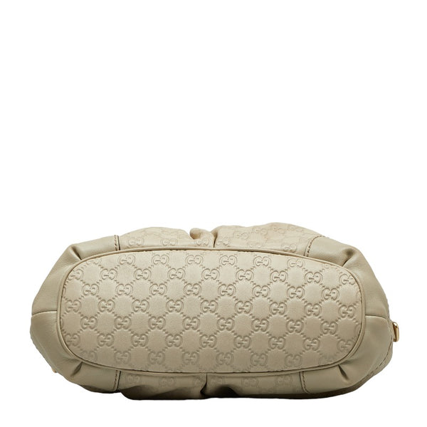 グッチ グッチシマ スーキー ハンドバッグ ショルダーバッグ 2WAY 247902 ホワイト アイボリー キャンバス レザー レディース GUCCI 【中古】