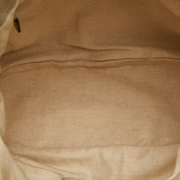 グッチ グッチシマ スーキー ハンドバッグ ショルダーバッグ 2WAY 247902 ホワイト アイボリー キャンバス レザー レディース GUCCI 【中古】