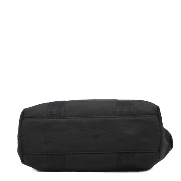 グッチ シェリーライン パラナ ウェブループ付 ショルダーバッグ トートバッグ 268175 ブラック キャンバス レザー レディース GUCCI 【中古】