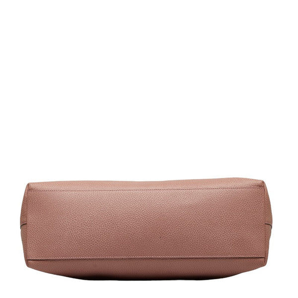 グッチ バンブー タッセル トートバッグ ショルダーバッグ 2WAY 449643 ピンク レザー レディース GUCCI 【中古】