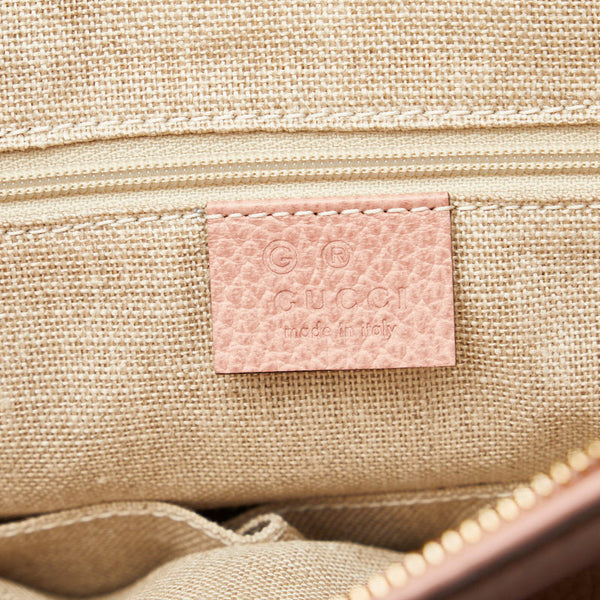 グッチ バンブー タッセル トートバッグ ショルダーバッグ 2WAY 449643 ピンク レザー レディース GUCCI 【中古】