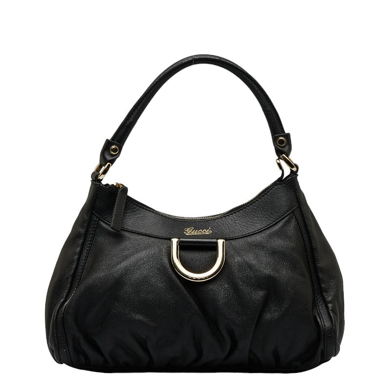 グッチ アビー ハンドバッグ 190525 ブラック レザー レディース GUCCI 【中古】