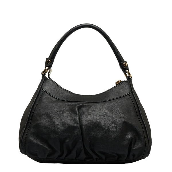 グッチ アビー ハンドバッグ 190525 ブラック レザー レディース GUCCI 【中古】