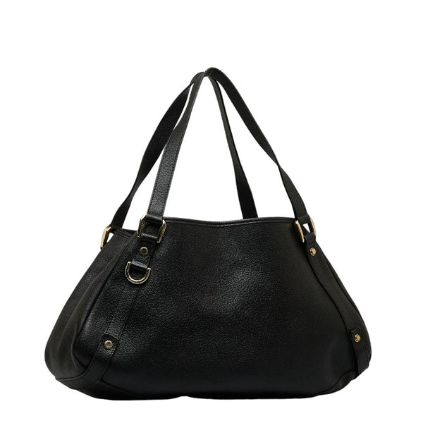 グッチ アビー ハンドバッグ ショルダーバッグ 130736 ブラック レザー レディース GUCCI 【中古】