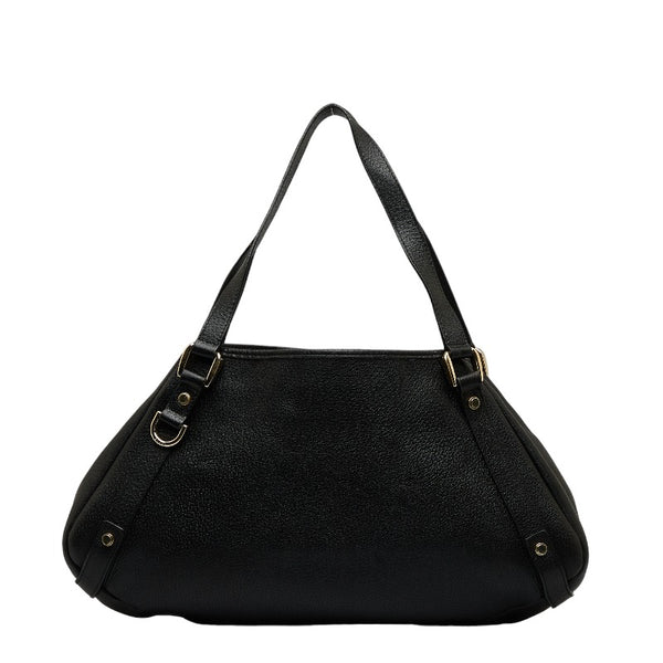 グッチ アビー ハンドバッグ ショルダーバッグ 130736 ブラック レザー レディース GUCCI 【中古】