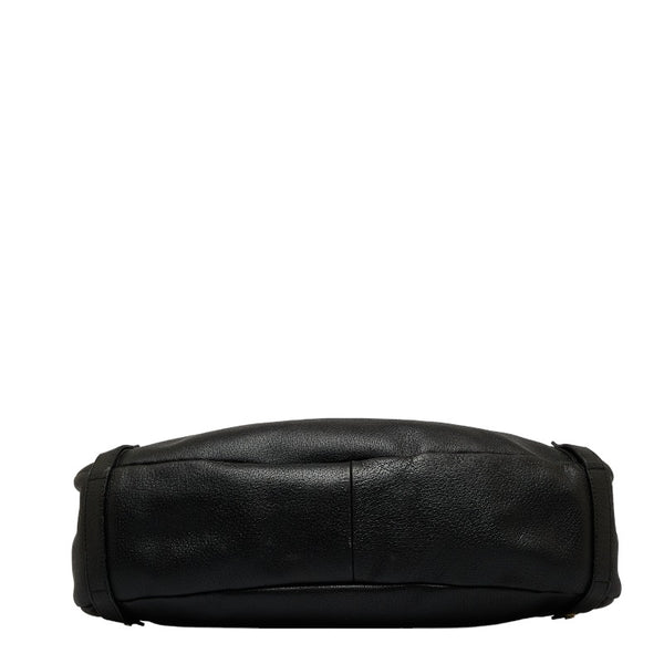 グッチ アビー ハンドバッグ ショルダーバッグ 130736 ブラック レザー レディース GUCCI 【中古】