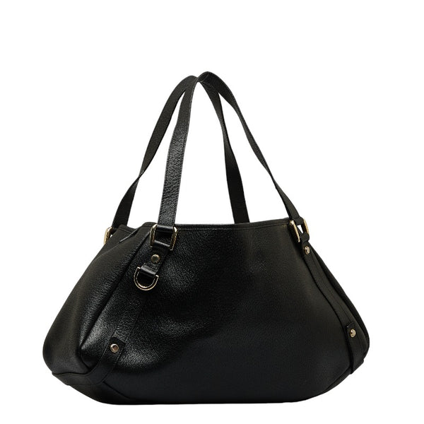 グッチ アビー ハンドバッグ ショルダーバッグ 130736 ブラック レザー レディース GUCCI 【中古】