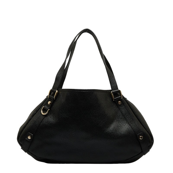 グッチ アビー ハンドバッグ ショルダーバッグ 130736 ブラック レザー レディース GUCCI 【中古】
