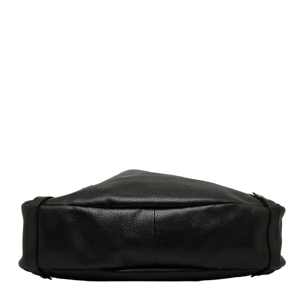 グッチ アビー ハンドバッグ ショルダーバッグ 130736 ブラック レザー レディース GUCCI 【中古】