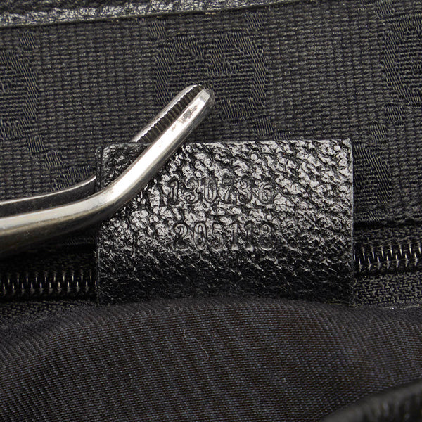 グッチ アビー ハンドバッグ ショルダーバッグ 130736 ブラック レザー レディース GUCCI 【中古】