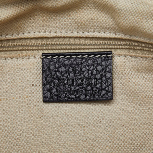 グッチ スーキー ハンドバッグ 247902 ブラック レザー レディース GUCCI 【中古】