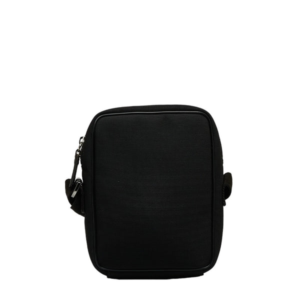 グッチ 斜め掛け ショルダーバッグ 101680 ブラック キャンバス レザー レディース GUCCI 【中古】