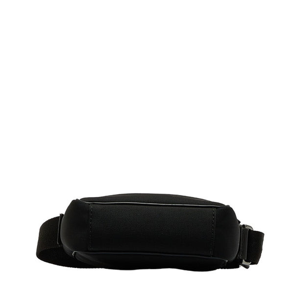 グッチ 斜め掛け ショルダーバッグ 101680 ブラック キャンバス レザー レディース GUCCI 【中古】