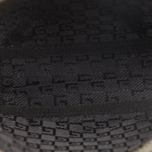 グッチ 斜め掛け ショルダーバッグ 101680 ブラック キャンバス レザー レディース GUCCI 【中古】