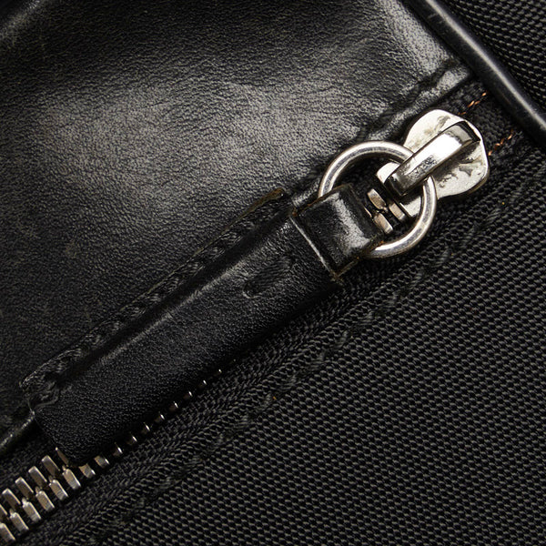 グッチ 斜め掛け ショルダーバッグ 101680 ブラック キャンバス レザー レディース GUCCI 【中古】