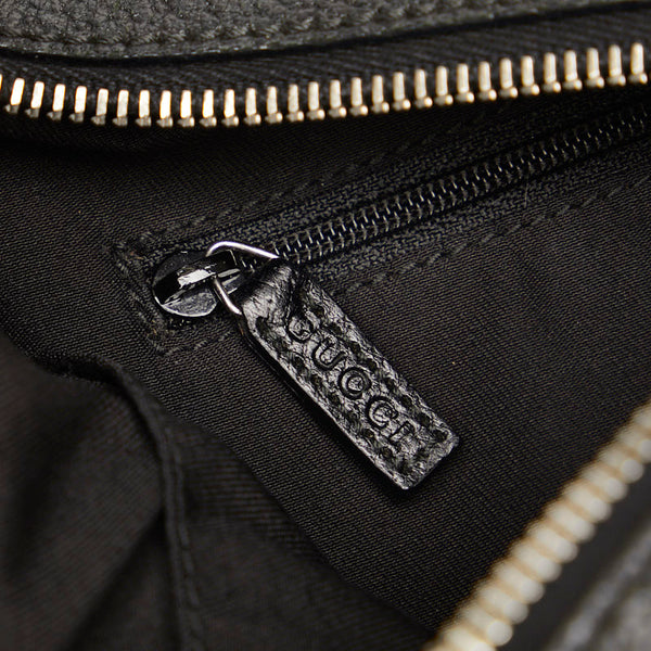 グッチ シェリーライン ワンショルダーバッグ ハンドバッグ 145757 ブラック キャンバス レディース GUCCI 【中古】