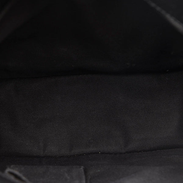 グッチ GGキャンバス 斜め掛け ショルダーバッグ 120841 ブラック キャンバス レザー レディース GUCCI 【中古】