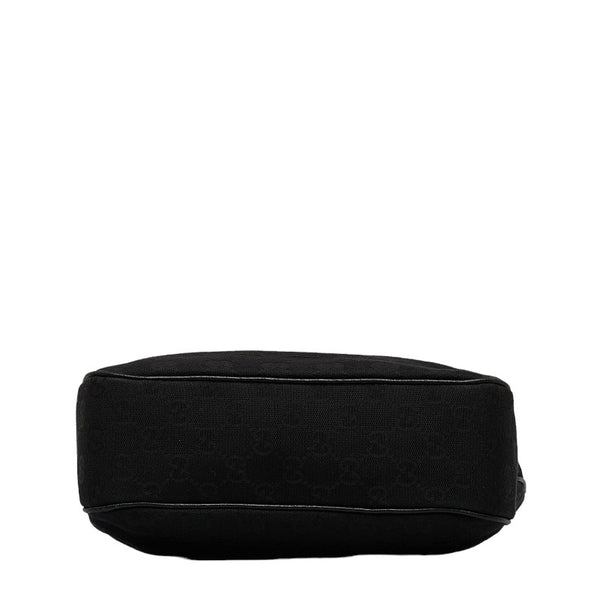 グッチ GGキャンバス ニュージャッキー ハンドバッグ 145817 ブラック キャンバス レザー レディース GUCCI 【中古】