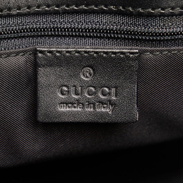 グッチ GGキャンバス ハンドバッグ 002 1080 ブラック キャンバス レザー レディース GUCCI 【中古】