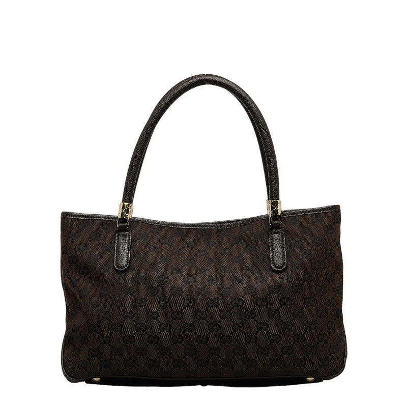 グッチ GGキャンバス トートバッグ 290826 ブラウン キャンバス レザー レディース GUCCI 【中古】