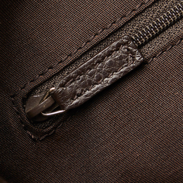 グッチ GGキャンバス トートバッグ 290826 ブラウン キャンバス レザー レディース GUCCI 【中古】