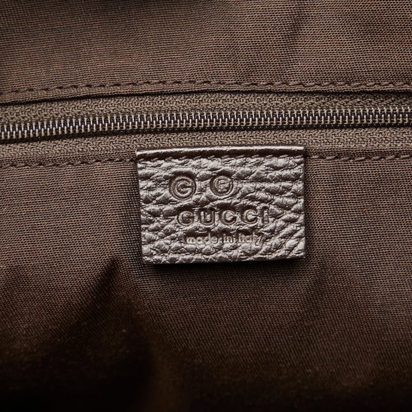 グッチ GGキャンバス トートバッグ 290826 ブラウン キャンバス レザー レディース GUCCI 【中古】