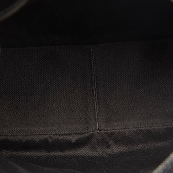 グッチ GGキャンバス ハンドバッグ トートバッグ 113011 ブラック レザー キャンバス レディース GUCCI 【中古】