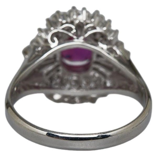 Pt900 プラチナ ルビー1.59ct ダイヤ0.69ct リング 指輪 レディース 12.5号 【中古】