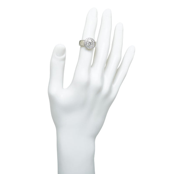 Pt900 プラチナ ダイヤ0.286ct ダイヤ0.96ct リング 指輪 レディース 12.5号 【中古】