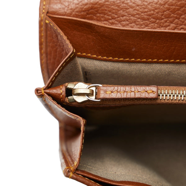 フェンディ ズッキーノ 長財布 8M0000 ベージュ ブラウン キャンバス レザー レディース FENDI 【中古】