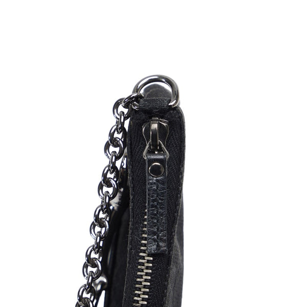 グッチ GGキャンバス ホースビット アクセサリーポーチ 115291 ブラック キャンバス レザー レディース GUCCI 【中古】